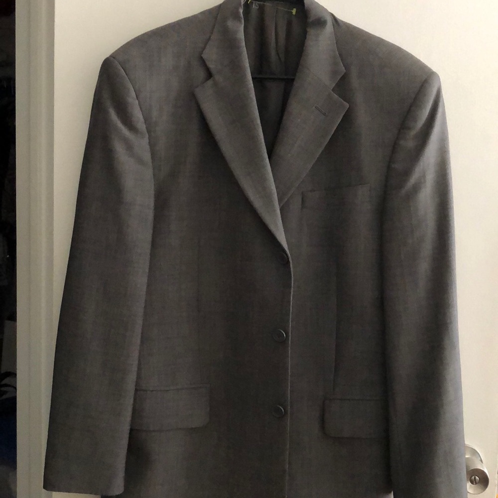 Yves Saint Laurent 3 Buttons Gray Blazer Jacket 40